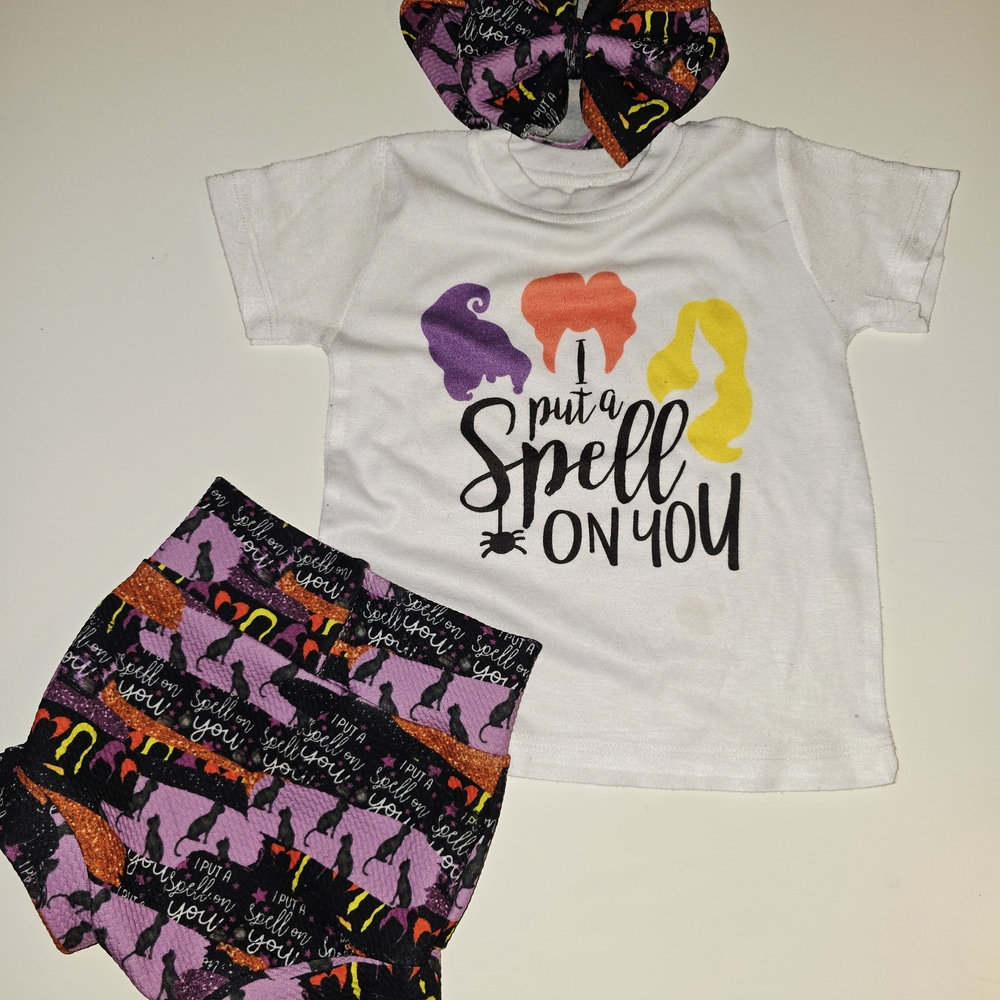 Halloween Spell T-Shirt and Shorts Set
